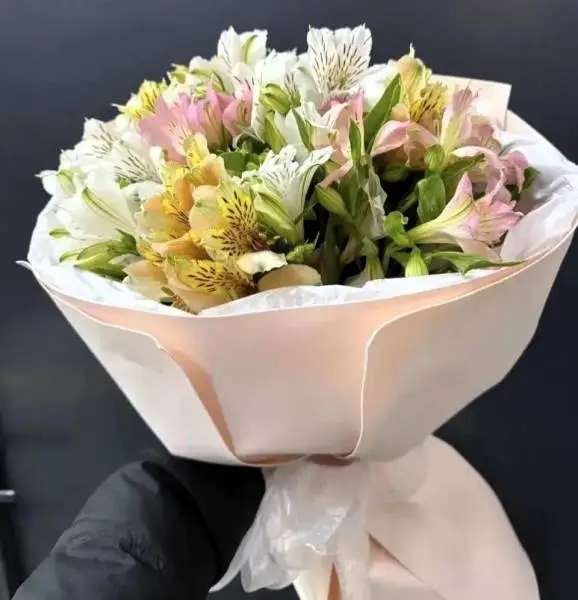 Букет из 9 альстромерий 